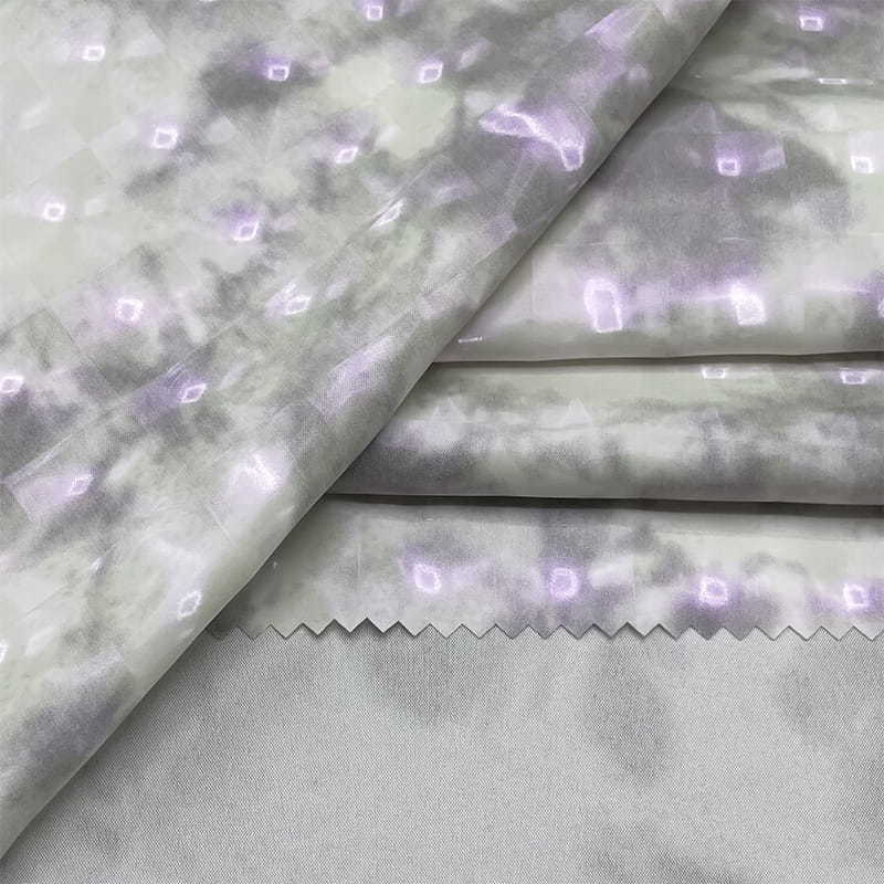 Shiny Jewel-Like Pongee Fabric For Down Jacket