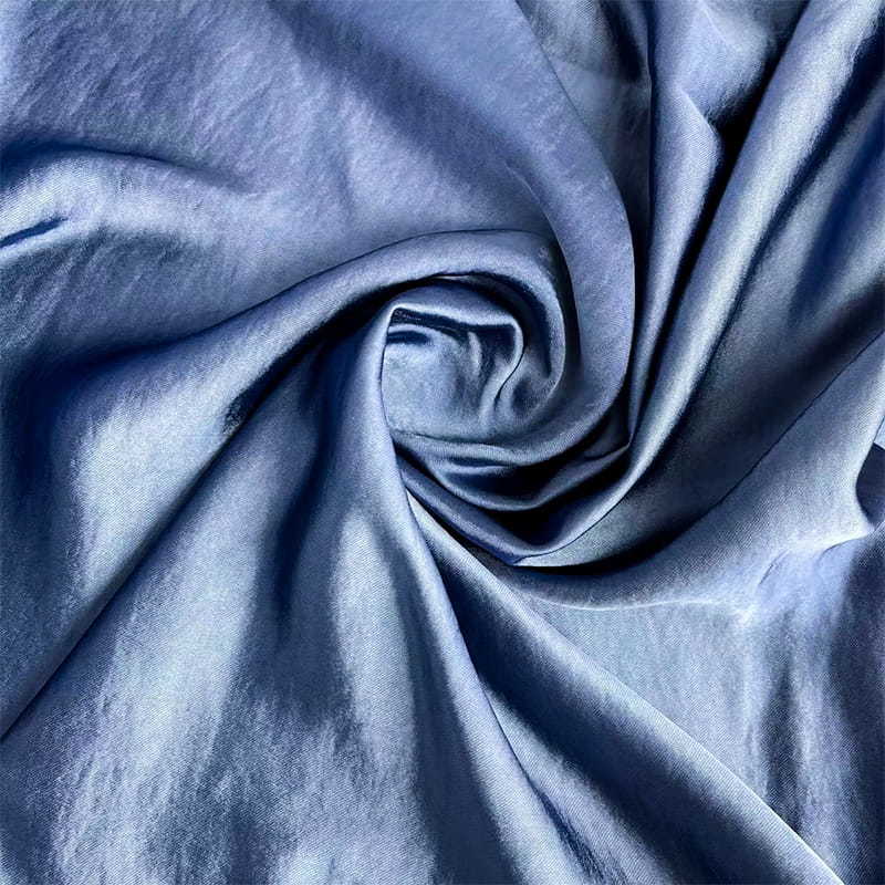 Polyester Shiny Weave-like Satin Drill fabric For Dress