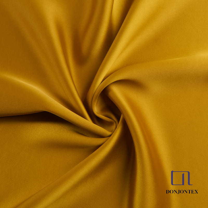 Polyester Cey Double Damask Drapping Soft Full-dull Smooth Satin Fabric For Dress