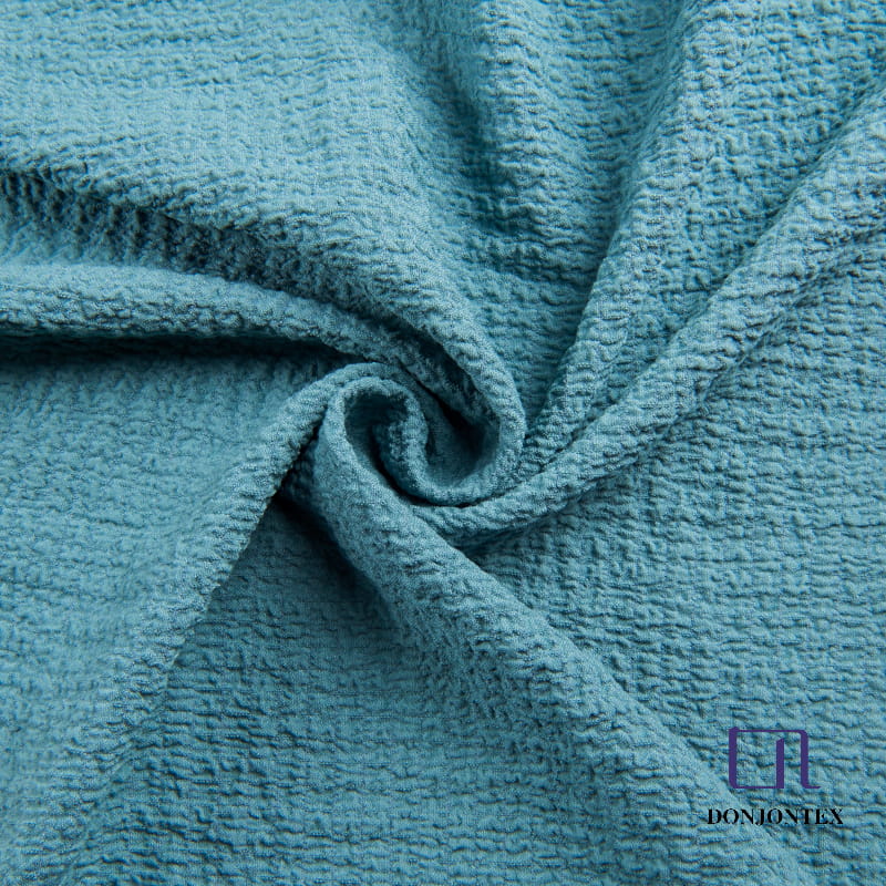 Walnet Kernel Like Stretch Rip Stop Seerscuker Jacquard Fabric