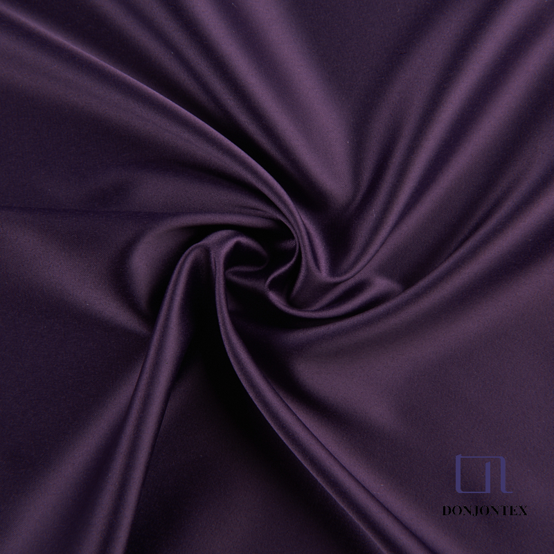 Semi-Dull Polyester stretch Satin Fabric for Sleepwear and fashion dress-副本