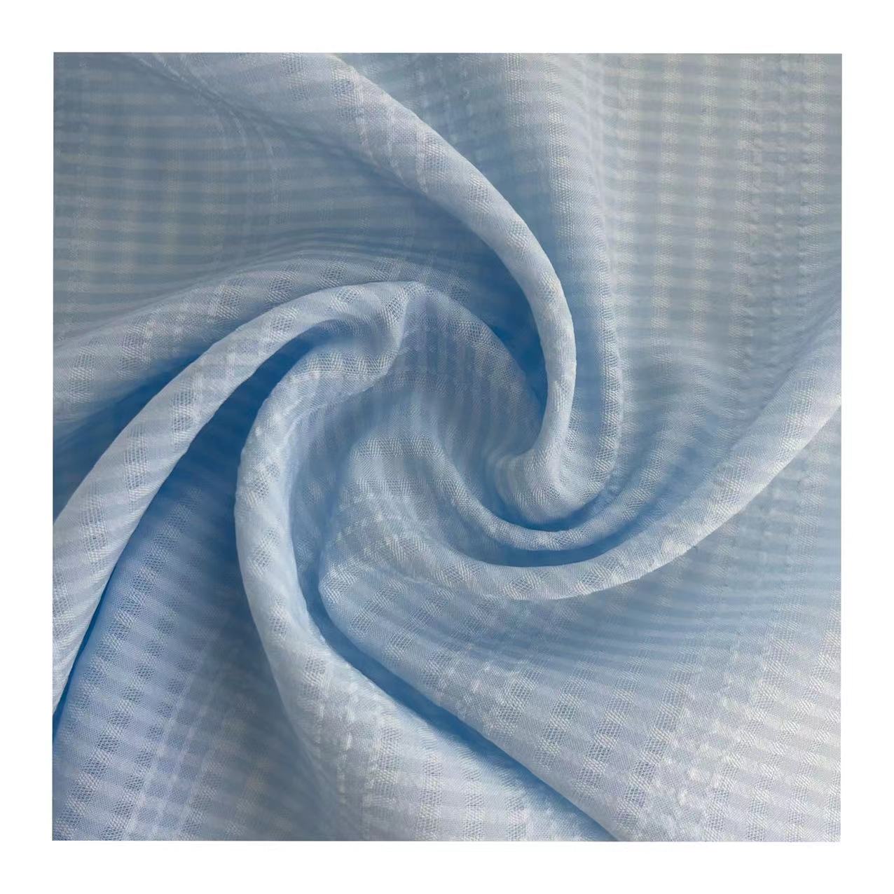 Polyester Snowflake Jacquard Chiffon fabric for Blouse and Dress