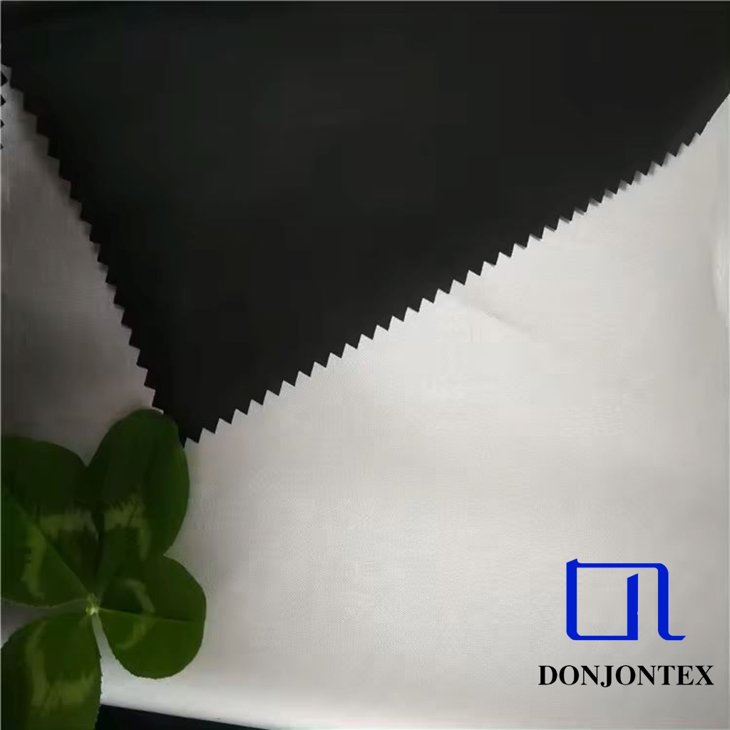 2025 New Design PU Silvering coated 100% polyester fabric for outdoor jackets
