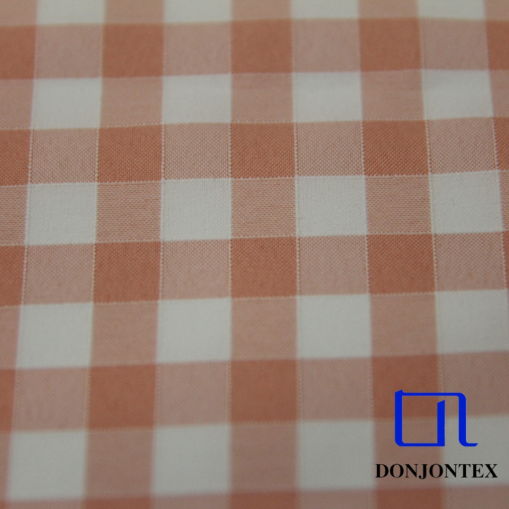 Exclusive Yarn Dyed Polyester Check Fabric for Women Dress or Bed Sheets