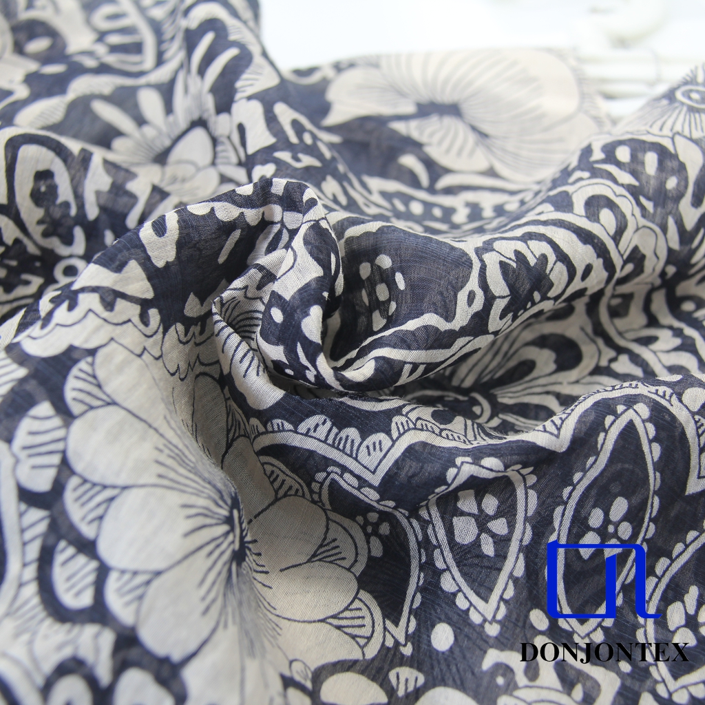 Wholesale Digital printed Rayon/Nylon fabric soft Plain fabric for Dress and shirt