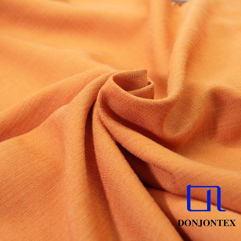 Premium Quality Polyester Rayon Imitated Linen Fabric For Summer Women Dress