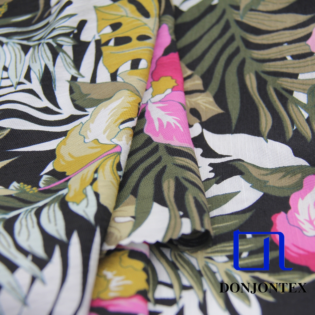 2025 Hot Sale Soft breathable Rayon Nylon Cavalry Twill Fabric for Summer Shirts and Dresses