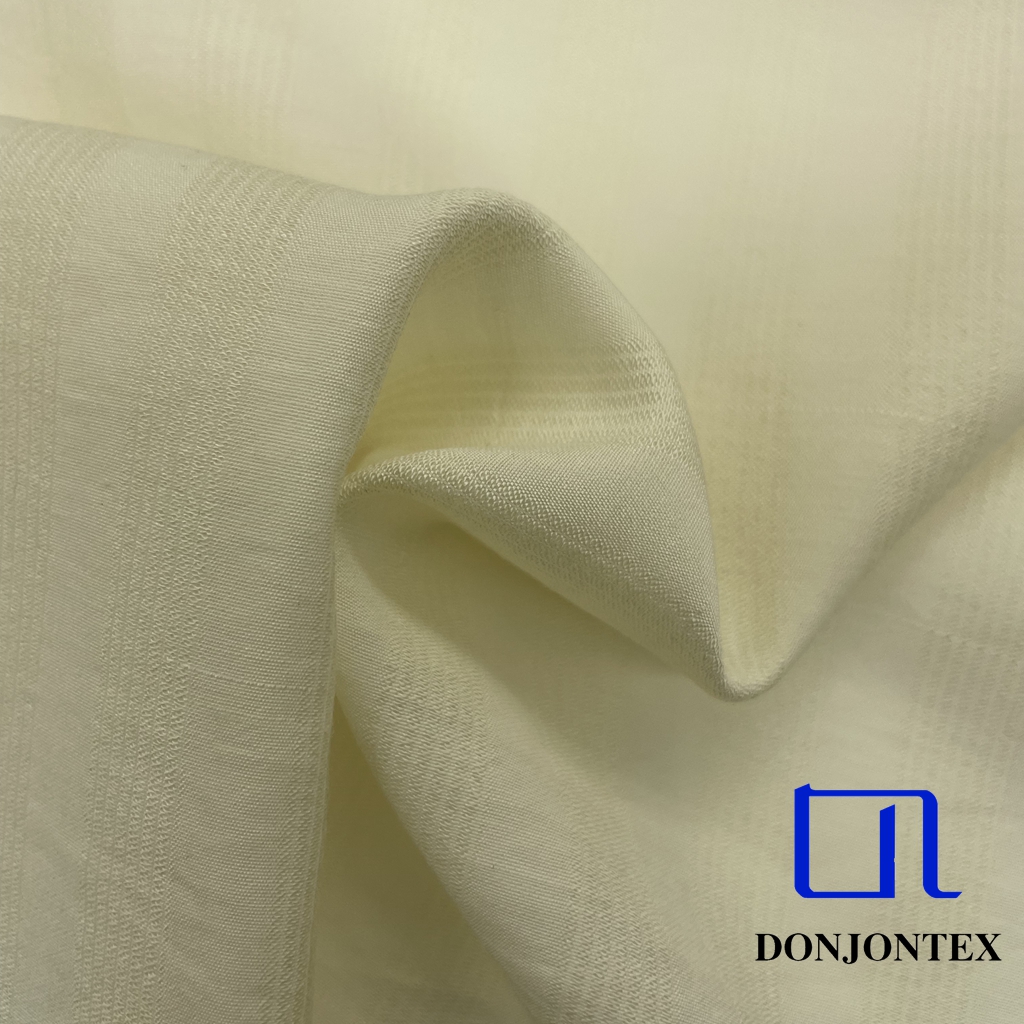 Premium Quality Nylon Rayon Fabric Bamboo Joint Stripe Style Fabric for Women Dress