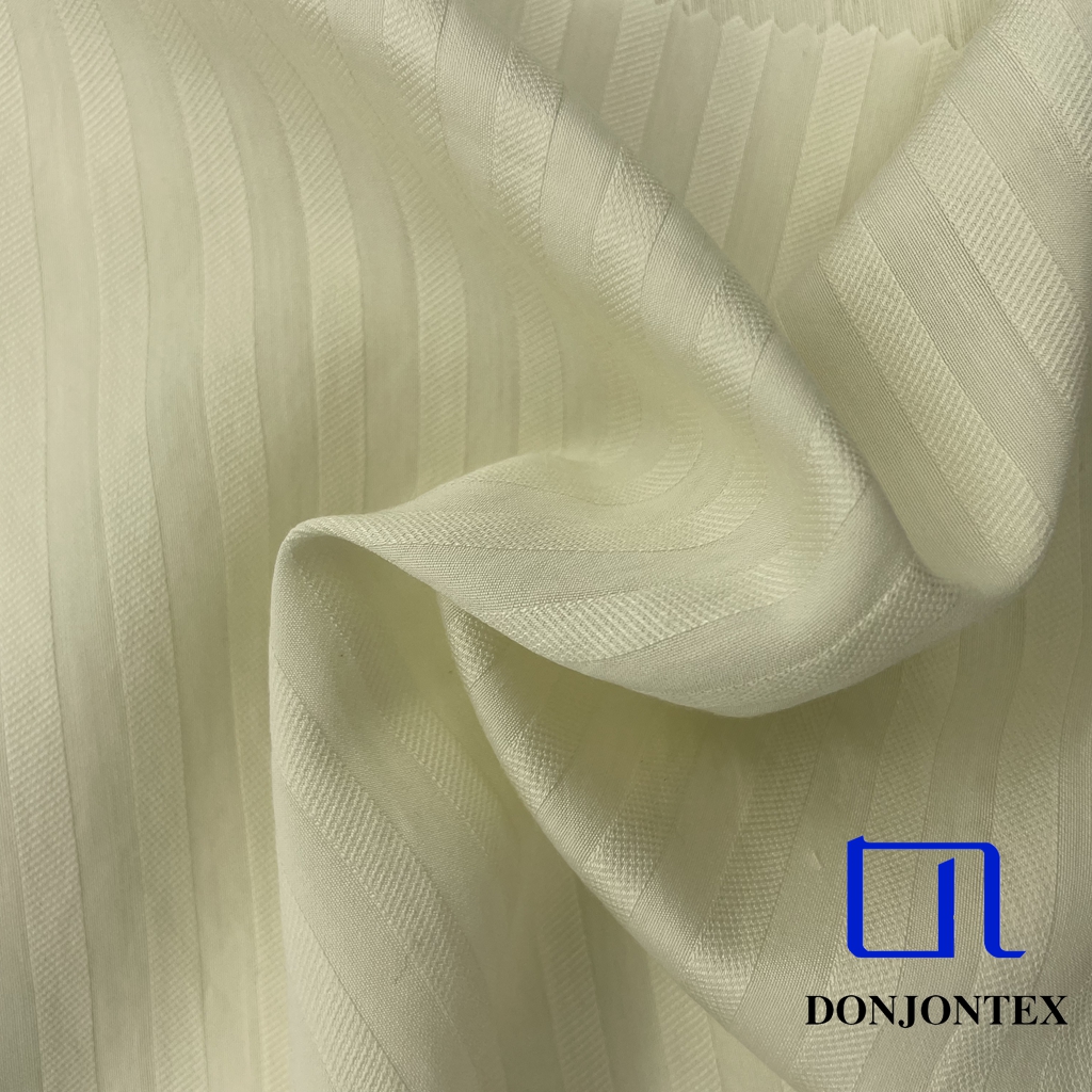 Factory Price Nylon Rayon Fabric Horizontal Stripe Style Fabric for Skirt