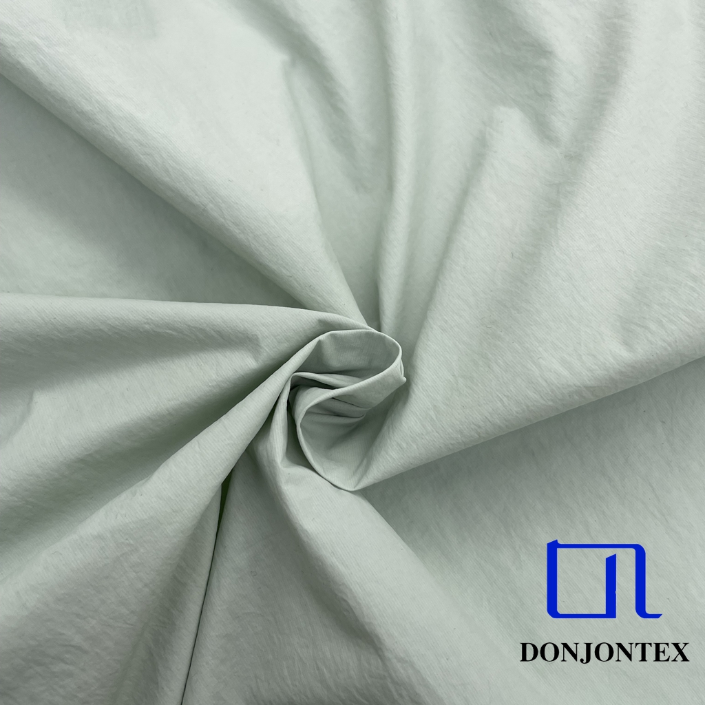 High Quality 350T Full Dull Nylon Taslon Taslan Fabric with Breathable and Waterproof for Outdoor Windproof Jackets