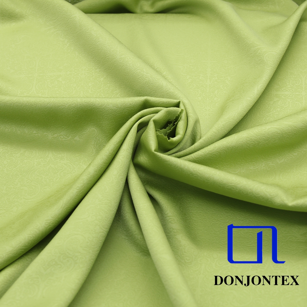 2025 Newest Customized High Elastic Smooth Recycled 100 Poly Embossing Satin Fabric for Women Dress