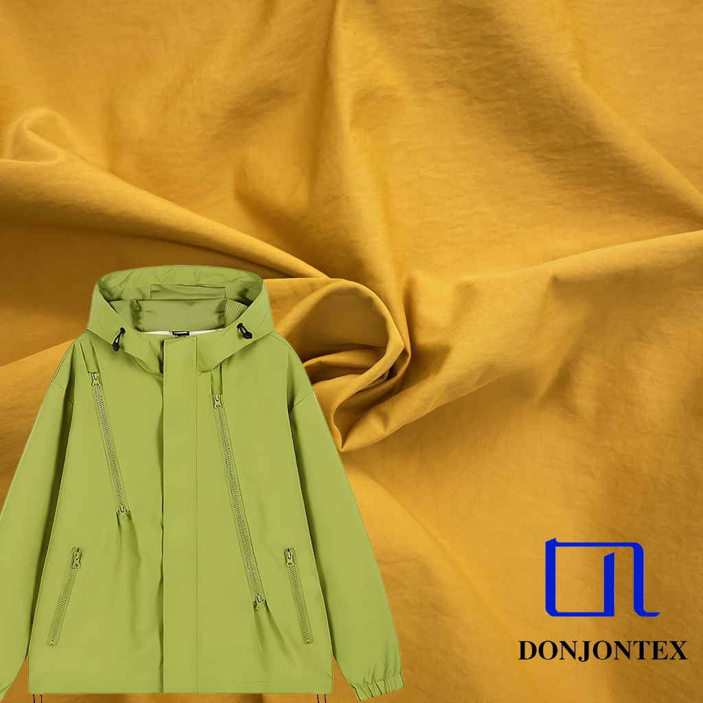 Premium Quality Twill Wrinkle Taslon Fabric Waterproof 2-1 for Girls Breathable and Windproof for Outdoor Jacket