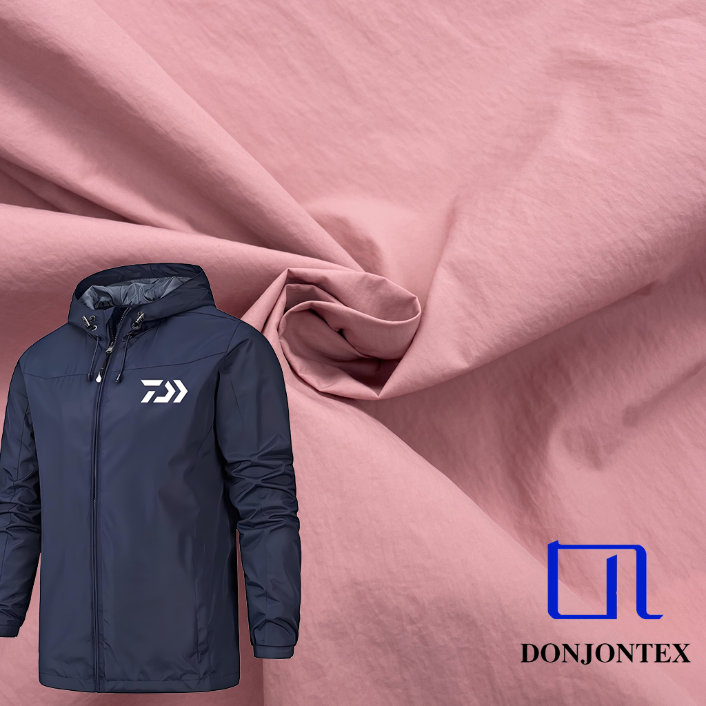 Premium Quality Full Dull Low Stretch Taslon Fabric Waterproof with Breathable and Windproof for Outdoor Jacket