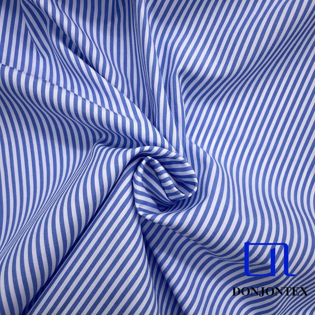 Premium Quality Polyester Cotton Yarn Dyed Stripe Fabric for T-shirts or Beachwear
