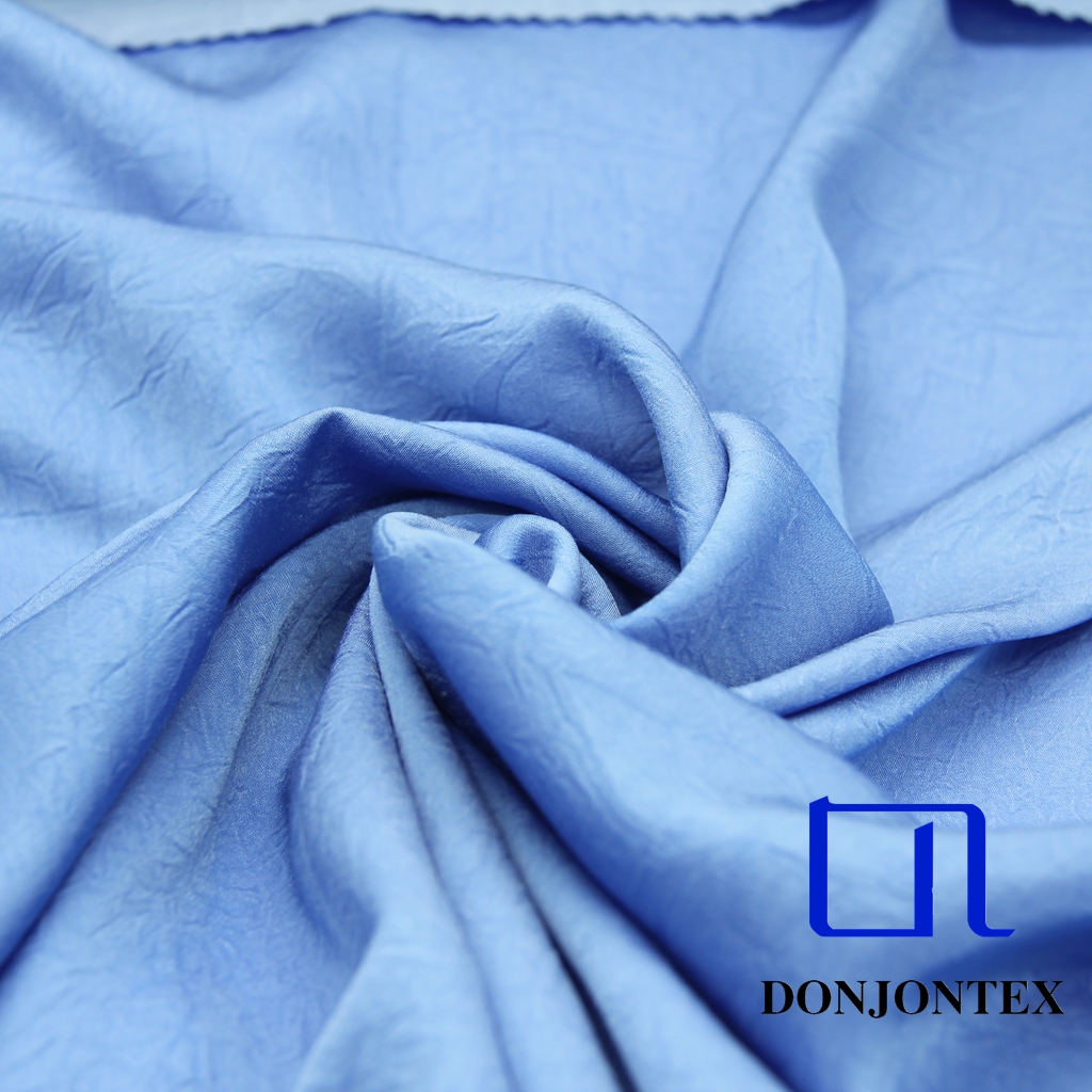 Hot Sale Eco-Friendly Soft Smooth Crepe Satin Fabric Breathable Shiny Poly Rayon for Women's Skirts Sleepwear Bedding Suits