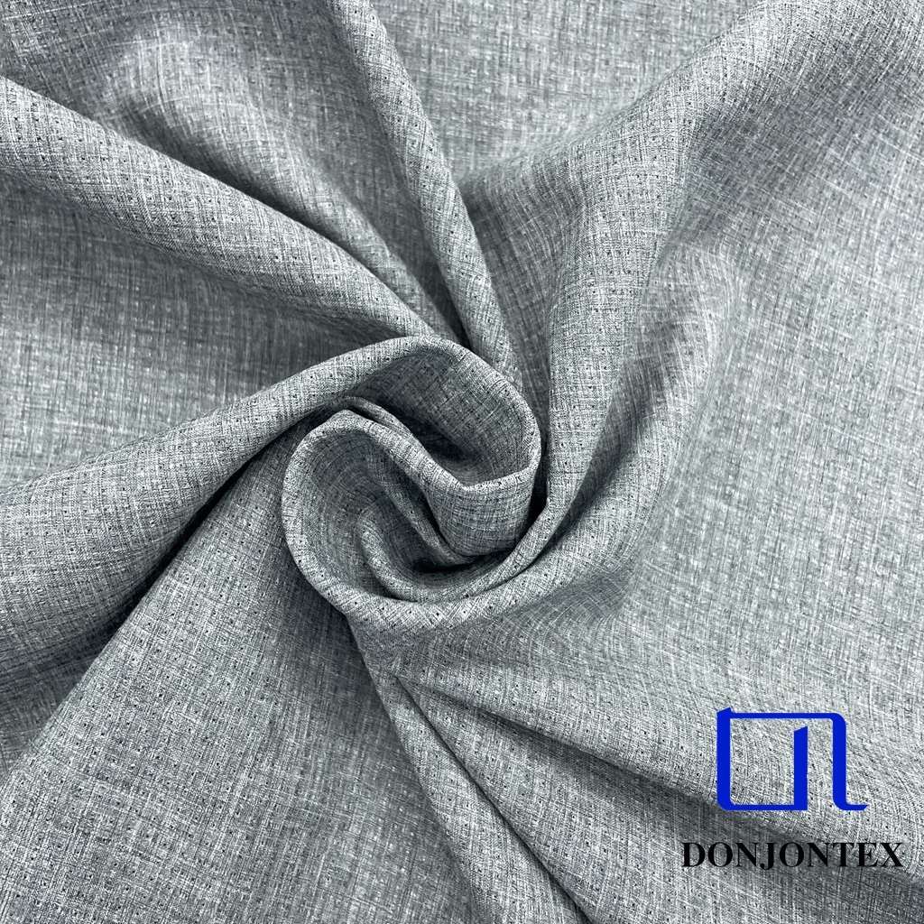 Premium Quality Cationic T400 Elastic Imitation Linen Effect Mesh Fabric Woven Stretch Fabric for Women's Pants or Coats