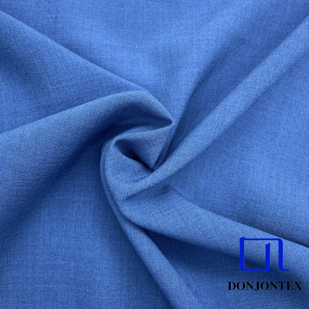Premium Quality Two-color Loris Lelise Twill Elastic Imitation Linen Effect Draping Fabric for Women Pants or Coats