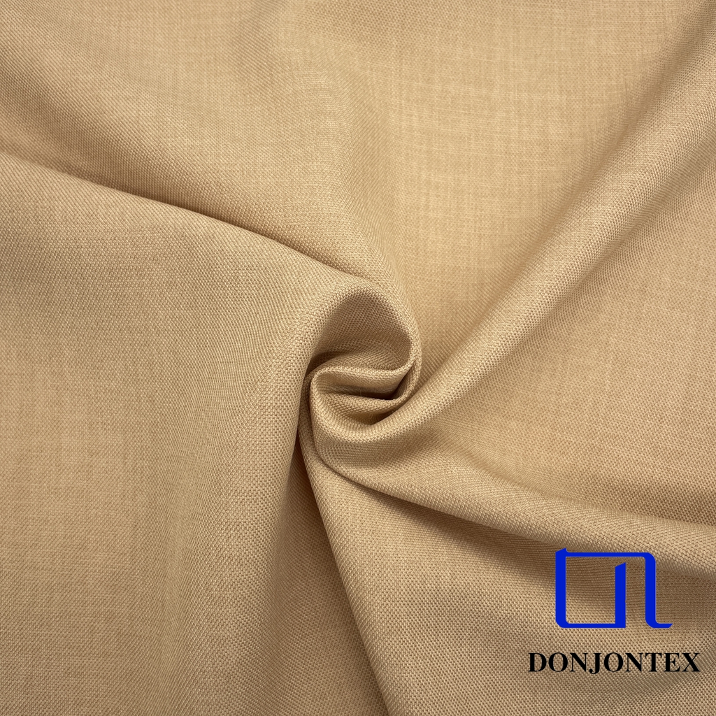 Latest Fashion Two-color Doris Fabric Elastic Imitation Linen Effect Twill Draping Fabric for Women Pants or Coats