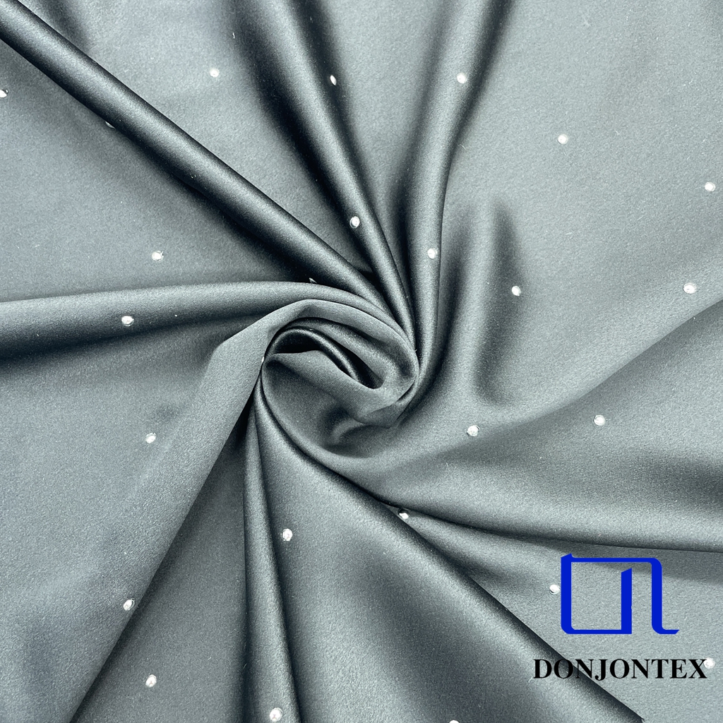 100% Polyester Hot-pressing Diamond Satin Soft Hand Feeling Draping Breathable Fabric for Party Dress Wedding Upholstery Lining