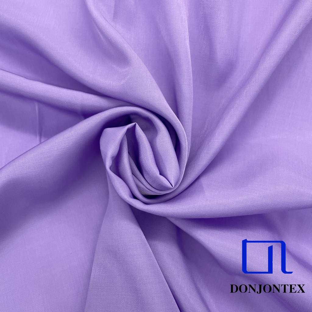 Premium Quality Shiny Polyester/Rayon Fabric Soft Plain Fabric for Women Dress and Shirt