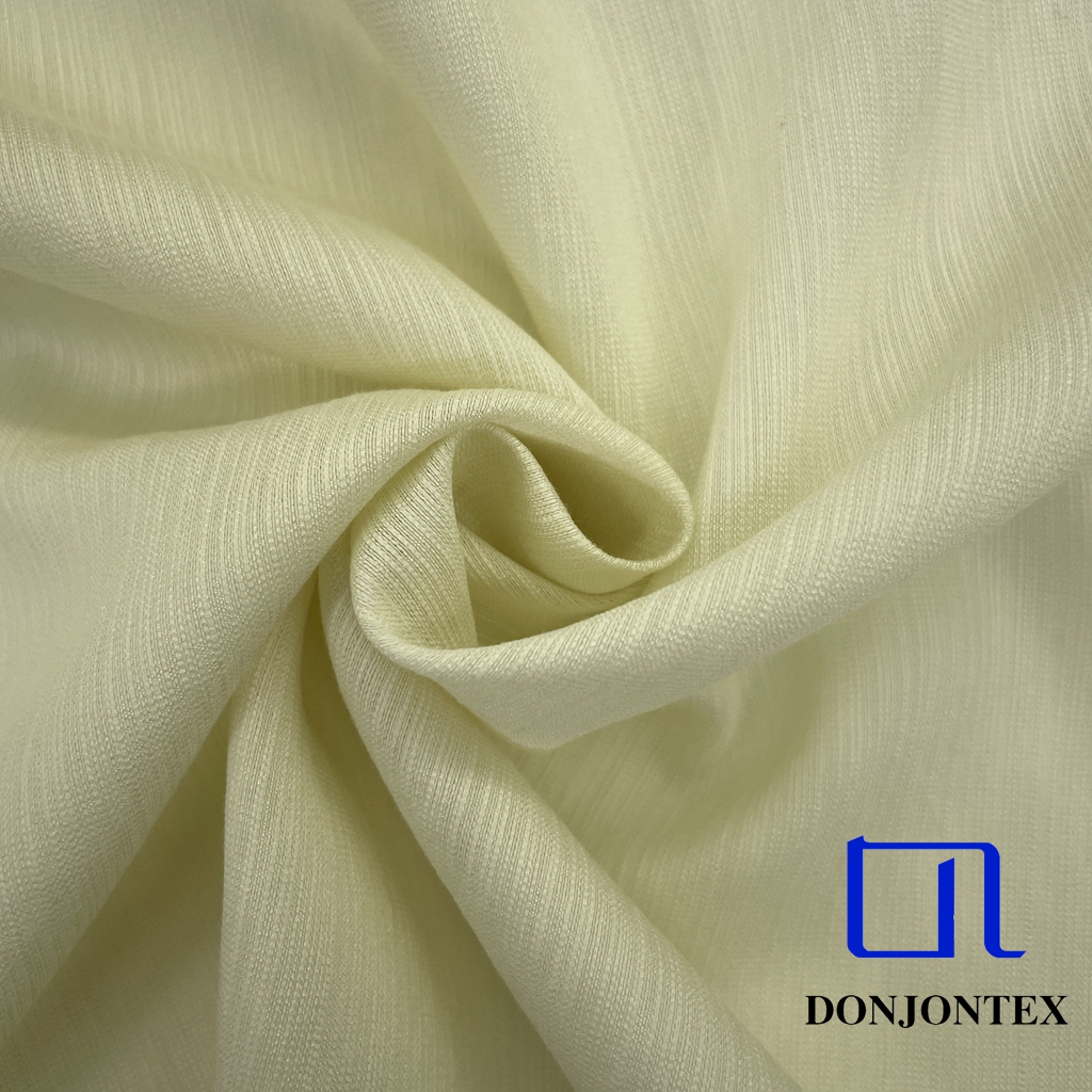2025 Fashion Design Bamboo Node Imitation Linen Nylon Rayon Fabric for Summer Wear