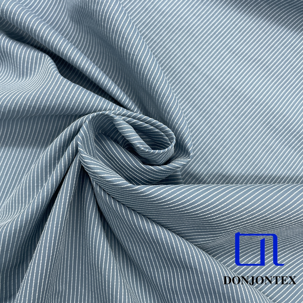 Hot Sale Nylon Polyester Yarn Dyed Stripe Fabric for Summer T-shirts or Beachwear