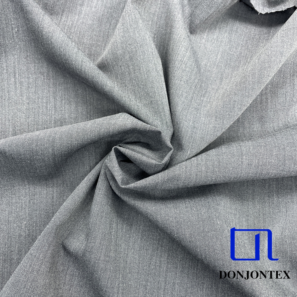 Premium Quality Polyester Wool Elastic Plain Dyed Fabric Eco-Friendly Woven Stretch Fabric for Women's Pants or Outer Coats