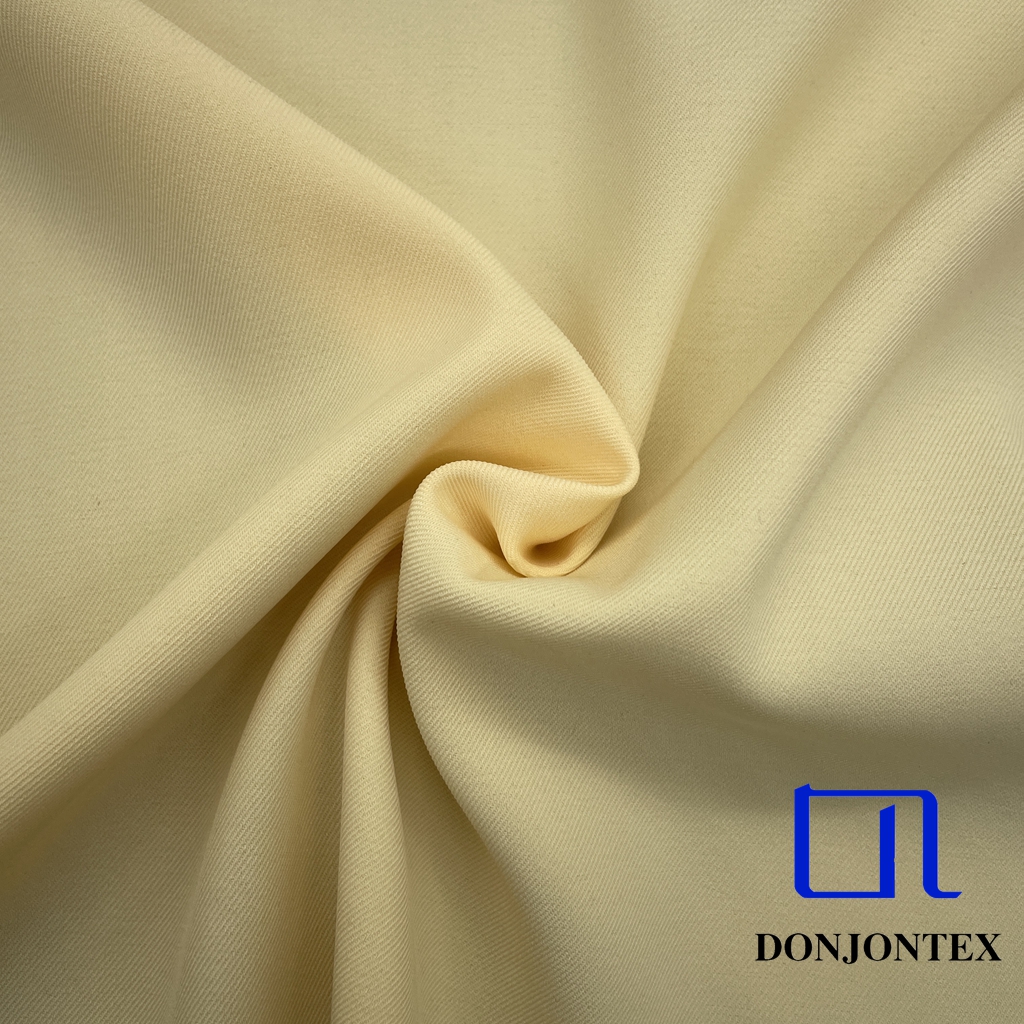 Premium Quality Polyester Spandex Elastic Twill Fabric Eco-Friendly Weft Stretch Fabric for Women's Pants or Coats