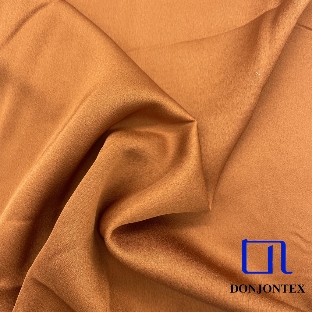 Premium Quality Polyester Spandex Satin Fabric Plain Dyed Stretch Soft Feeling for Girls' Popular Dress and Sleepwear