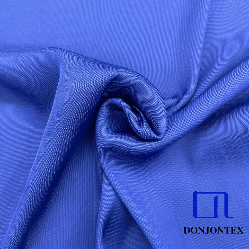 Luxury Feel 100% Polyester Satin Fabric Plain Dyed Stretch Soft Feeling for Girls' Popular Dress and Sleepwear