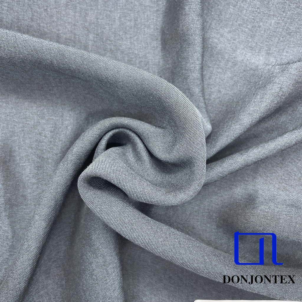 Soft Touch 100% Polyester Satin Fabric Plain Dyed Stretch Soft Feeling for Girls' Popular Dress and Sleepwear