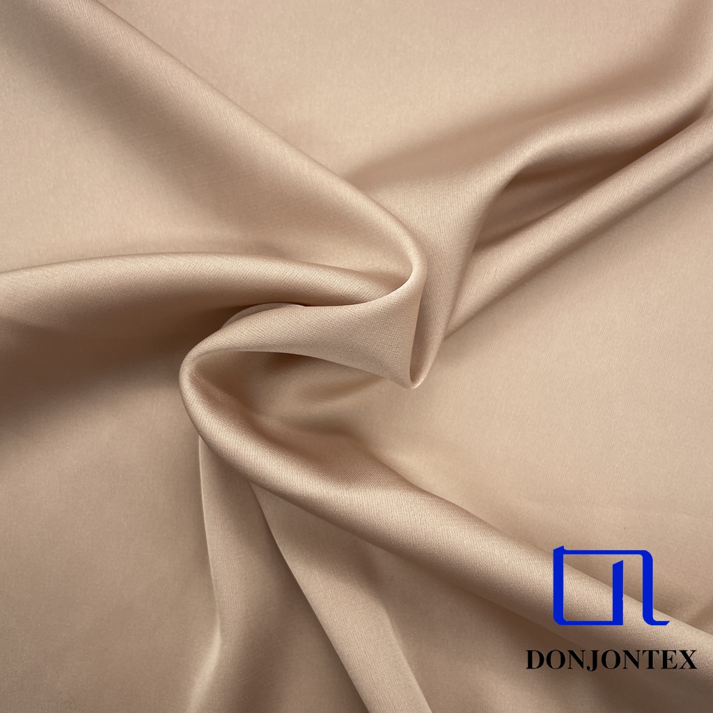 Hot Sale Fashion Smoothly Comfortable Polyester Spandex Stretch Satin Fabric with Liquid Hand Feeling for Sleepingwear