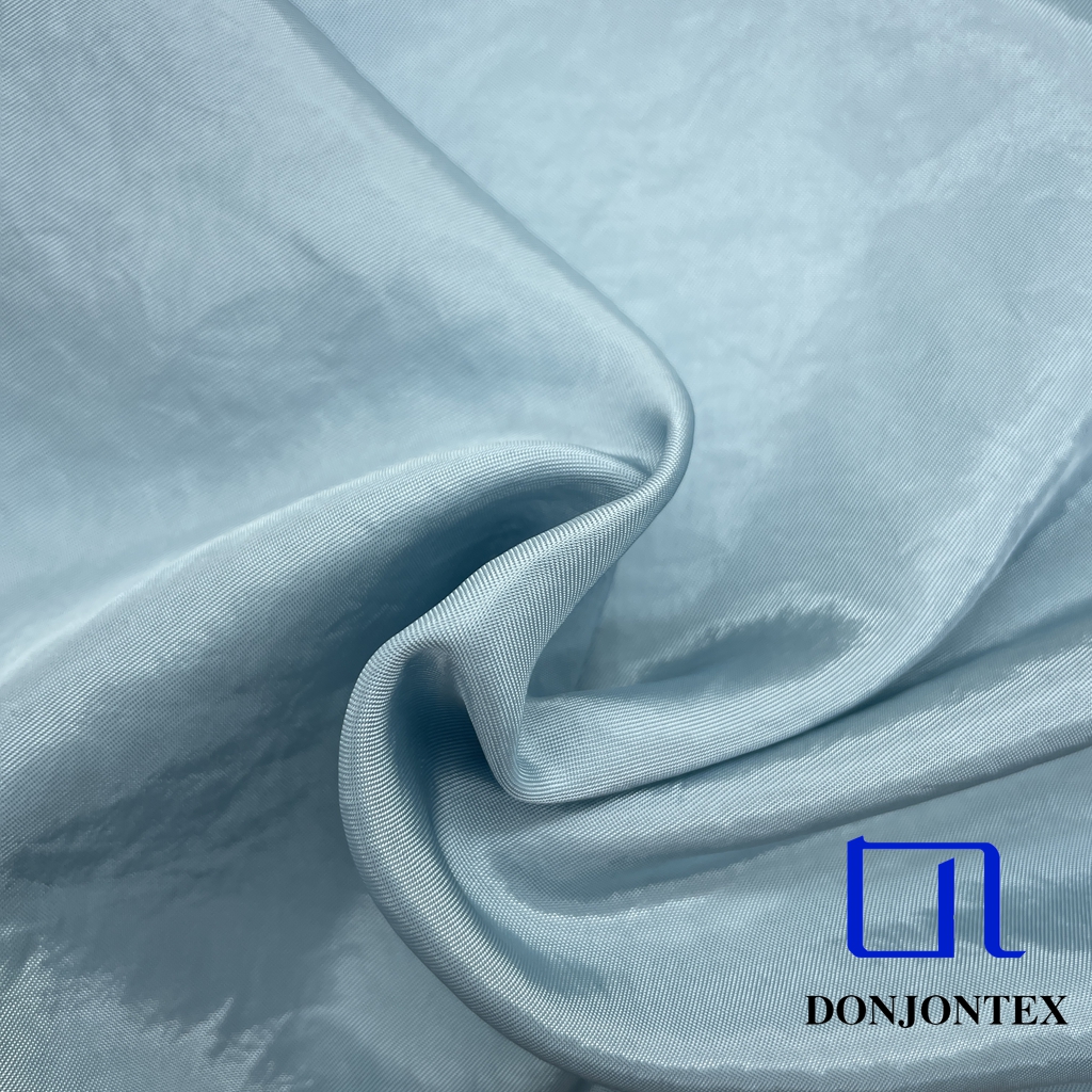 Premium Quality 100% Polyester Satin Fabric Plain Dyed Stretch Soft Feeling for Girls' Popular Dress and Sleepwear