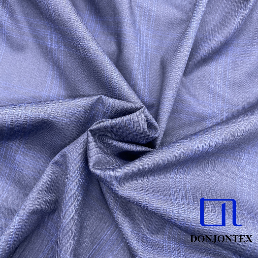 Hot Sale Yarn-Dyed Bamboo Polyester Spandex Fabric with Check Pattern for Men and Women's Shirts for Clothing Industry