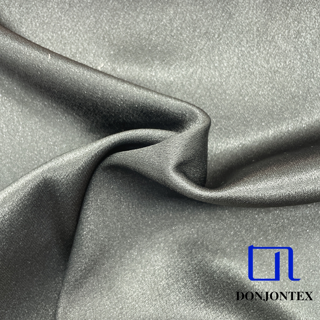 Soft Touch 100% Polyester Plain Satin Fabric with Shiny Soft Feeling for Girls' Popular Dress and Sleepwear
