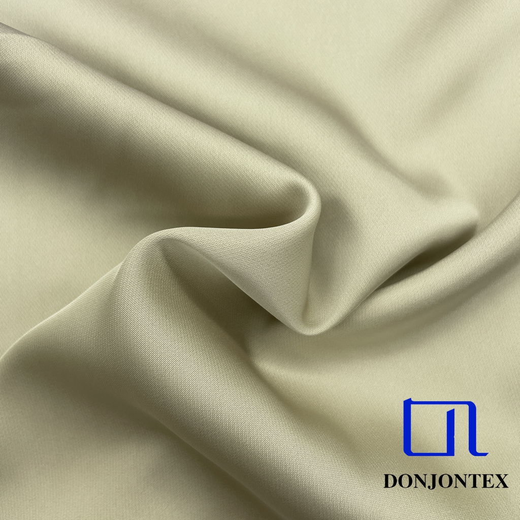 Wholesale 100% Polyester Stretch Double Face Satin Fabric with Shiny Soft Feeling for Girls' Popular Dress and Sleepwear