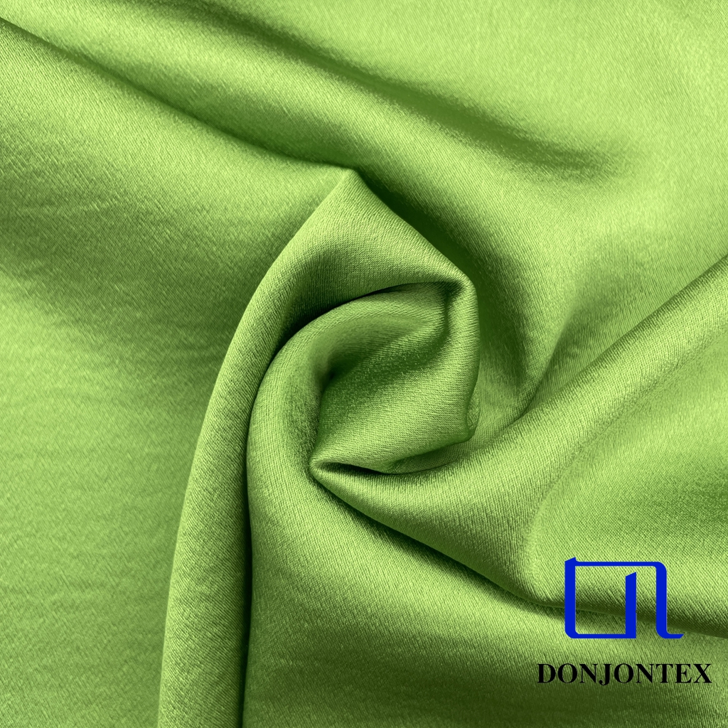 Exclusive 100% Polyester Plain Satin Fabric with Shiny Soft Feeling for Girls' Popular Dress and Sleepwear