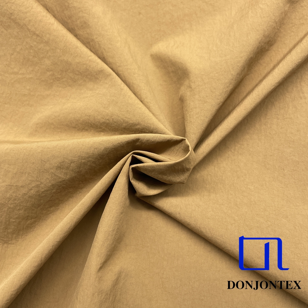 Hot Sale 340T Full Dull Nylon Taffeta Crepe Fabric Plain Dyed with Low Stretch Breathable for Garment and Lining