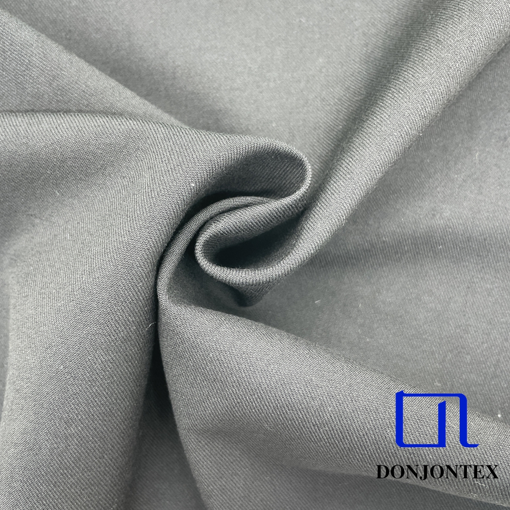Premium Quality Polyester Rayon Woven Fabric Soft Plain Dyed for Girls' Dresses T-Shirts Suits Trousers