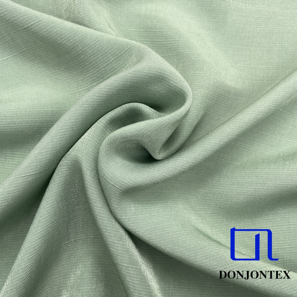 Soft Touch GRS Certified Polyester Rayon Satin Fabric Cupro-like Twill Soft Feeling for Girls' Popular Dress