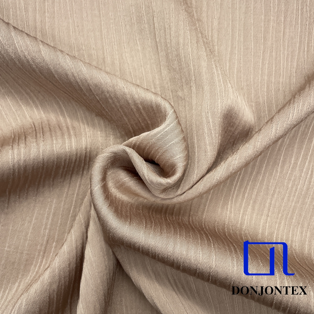 Factory Price Oeko-tex Standard Polyester Rayon Fabric Crepe Plain Dyed Soft Feeling for Women Dress