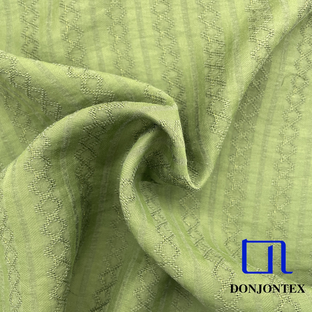Factory Price Nylon Lyocell Stripe Fabric Soft Touch Woven Textile for Women Blouse and T-shirts