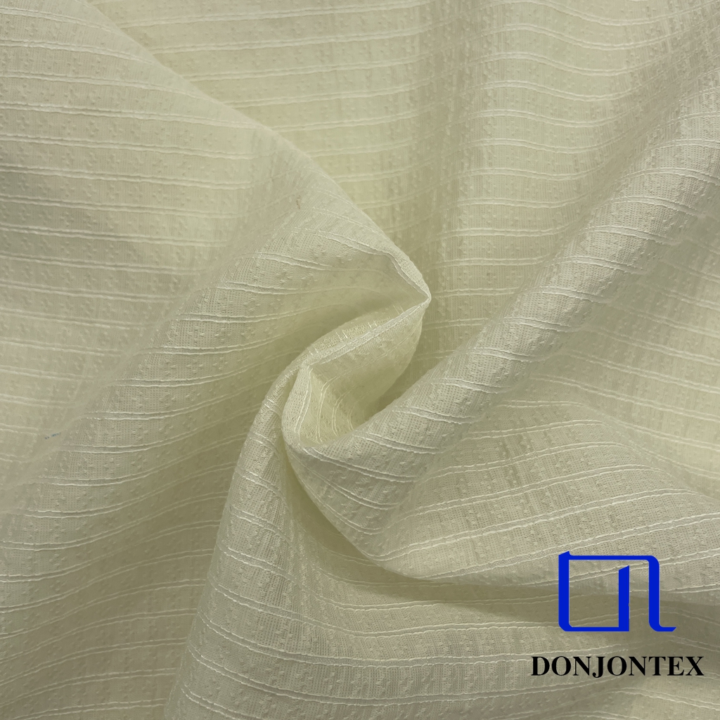 Premium Quality Nylon Rayon Lyocell Polyester Horizontal Stripe Fabric Soft Touch Woven Textile for Women Blouse and T-shirts
