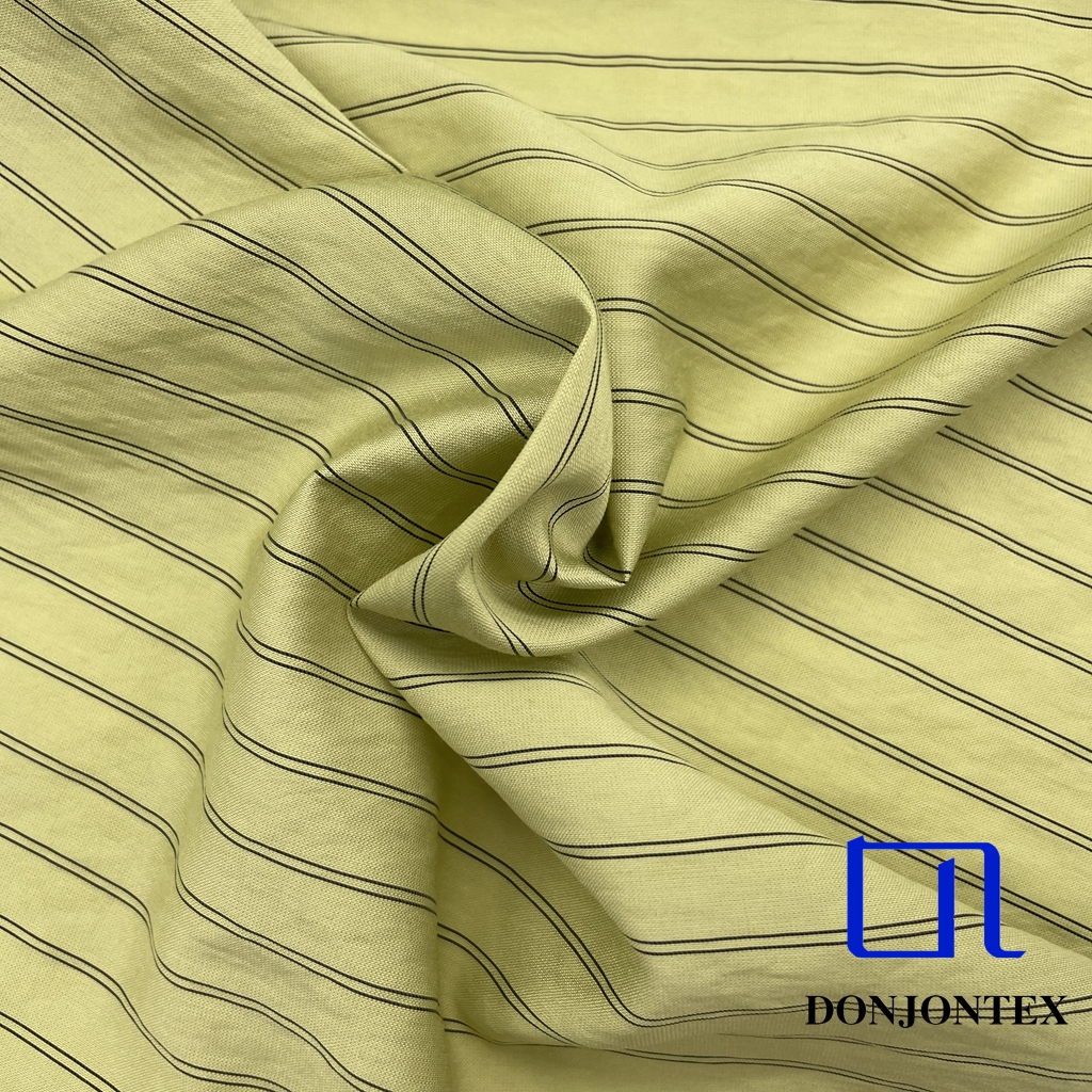 2026 Fashion Trend Nylon Rayon Polyester Horizontal Stripe Double Line Fabric for Fashion Clothing and Women Dress
