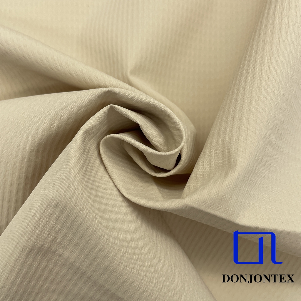 2025 New Design GRS Certified 100% Polyester Woven Cotton -Like Check Effect for Men and Women's Coats Pants