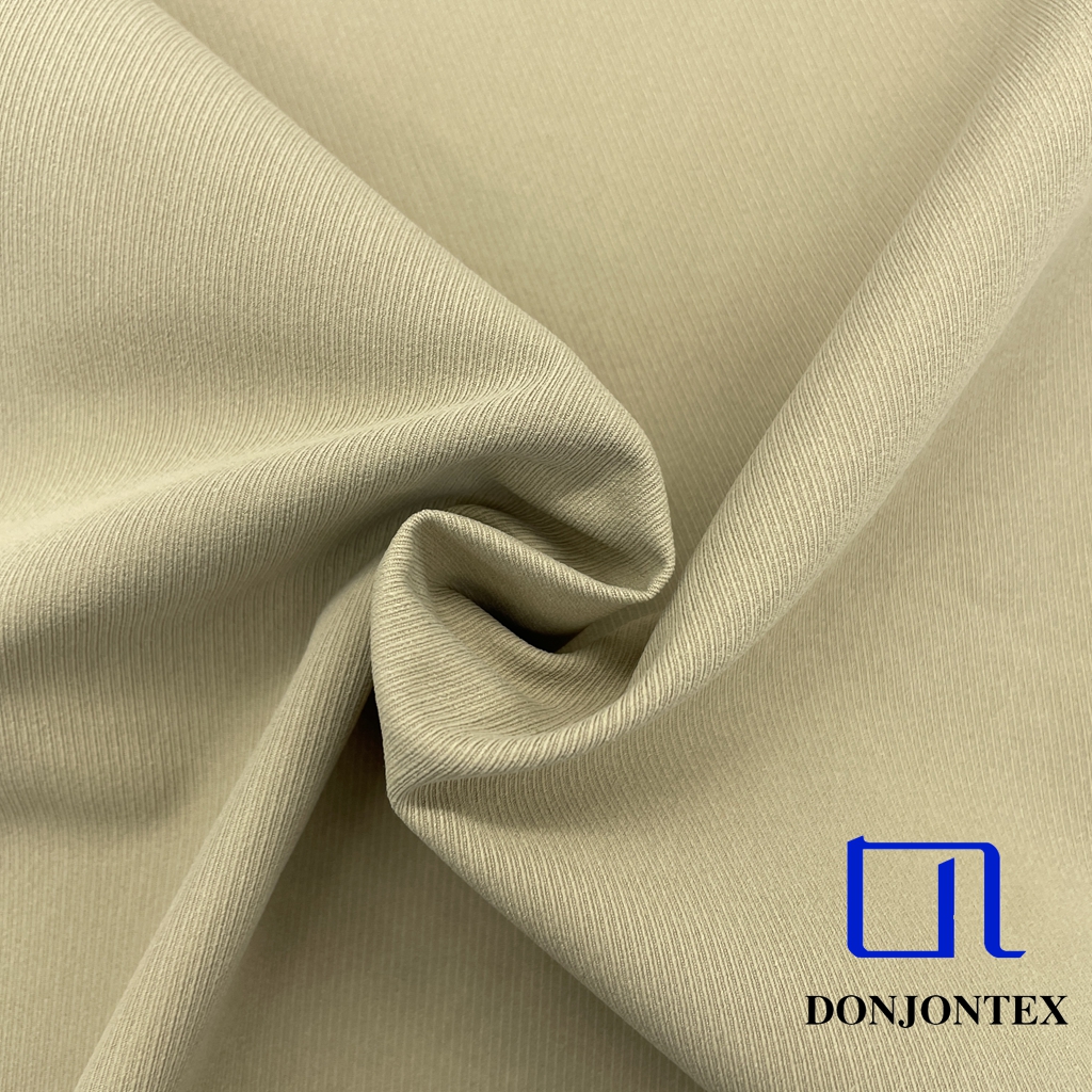 Oeko-tex Standard Recycled Polyester Cotton-like Twill Fabric Breathable for Outdoor Jacket Sportswear and Pants