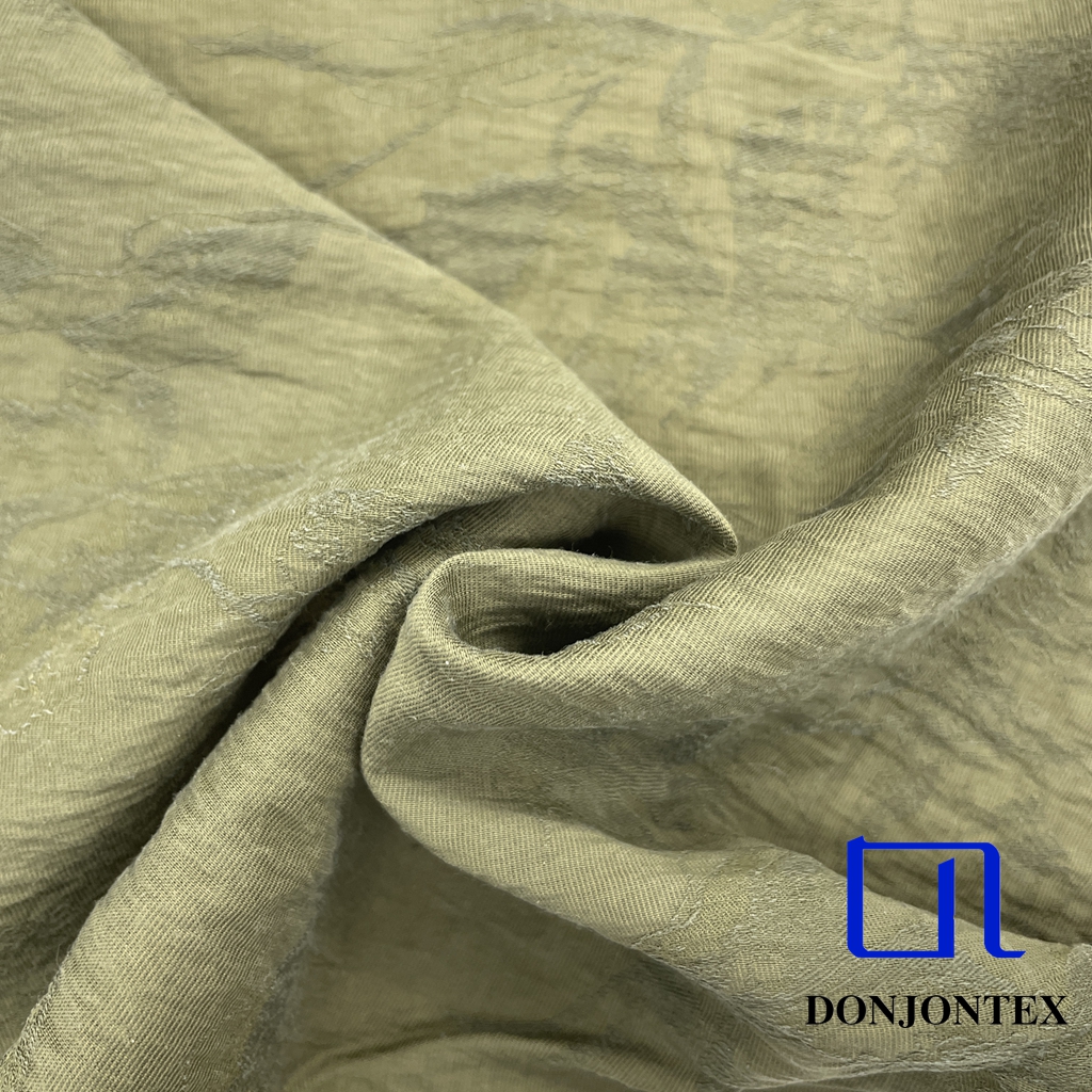 Premium Quality Nylon Lyocell Flower Jacquard Woven Textile Soft Touch Fabric for Women's Blouses