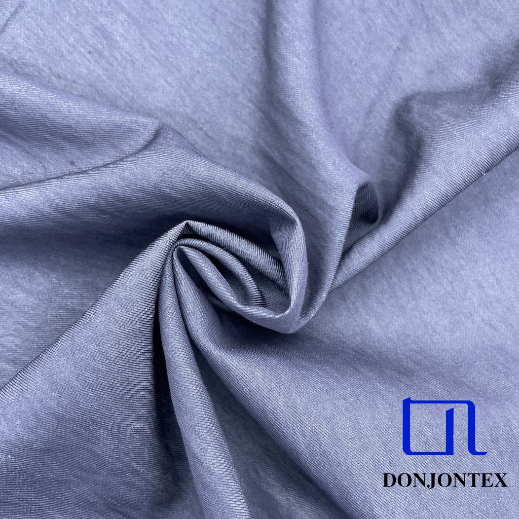High Quality Nylon Rayon Faux Denim Fabric with Soft Touch and High Color Fastness for Pants and Outer Coats
