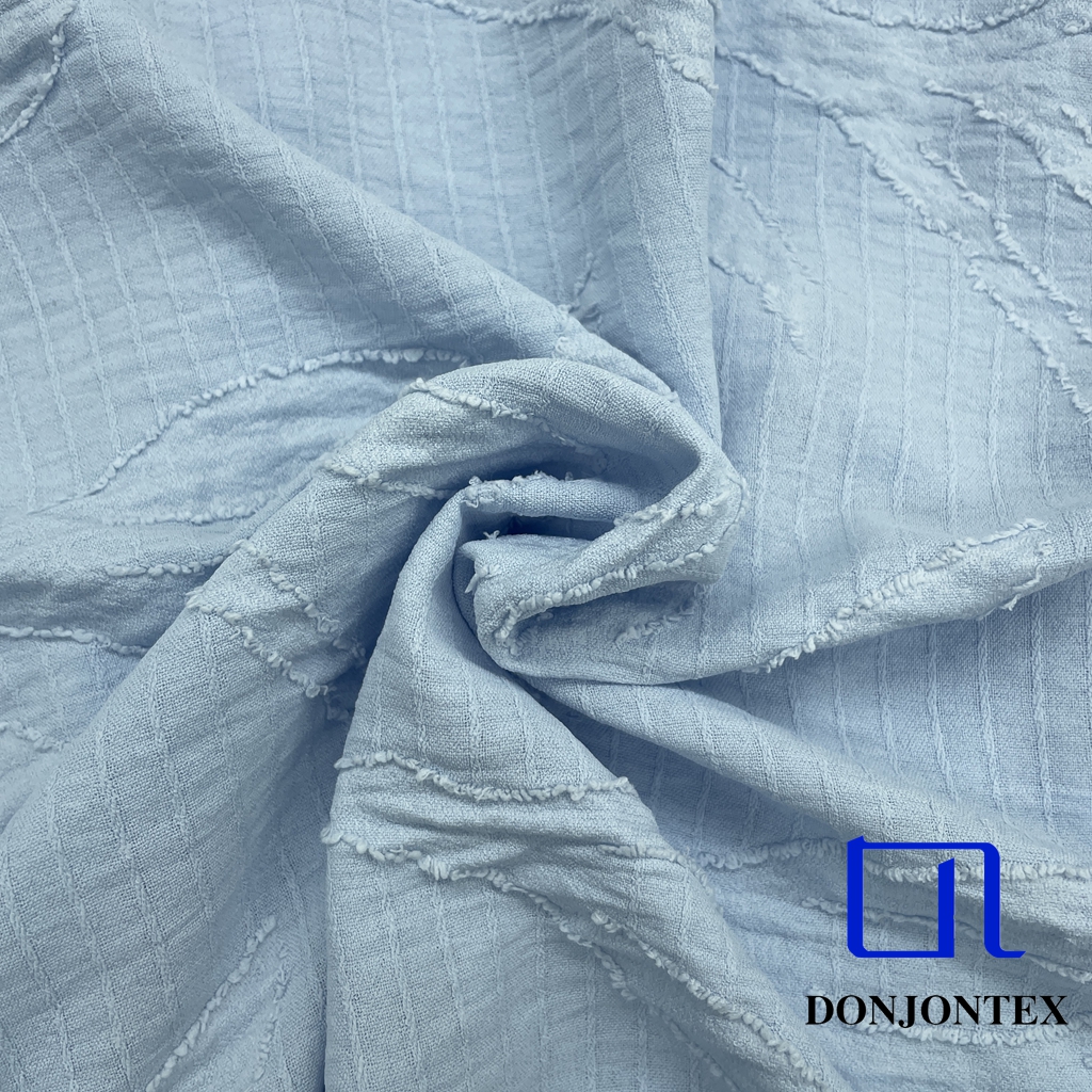New Design 100% Polyester Flower Jacquard Fabric for Women's Shirts and Weddings for Girls