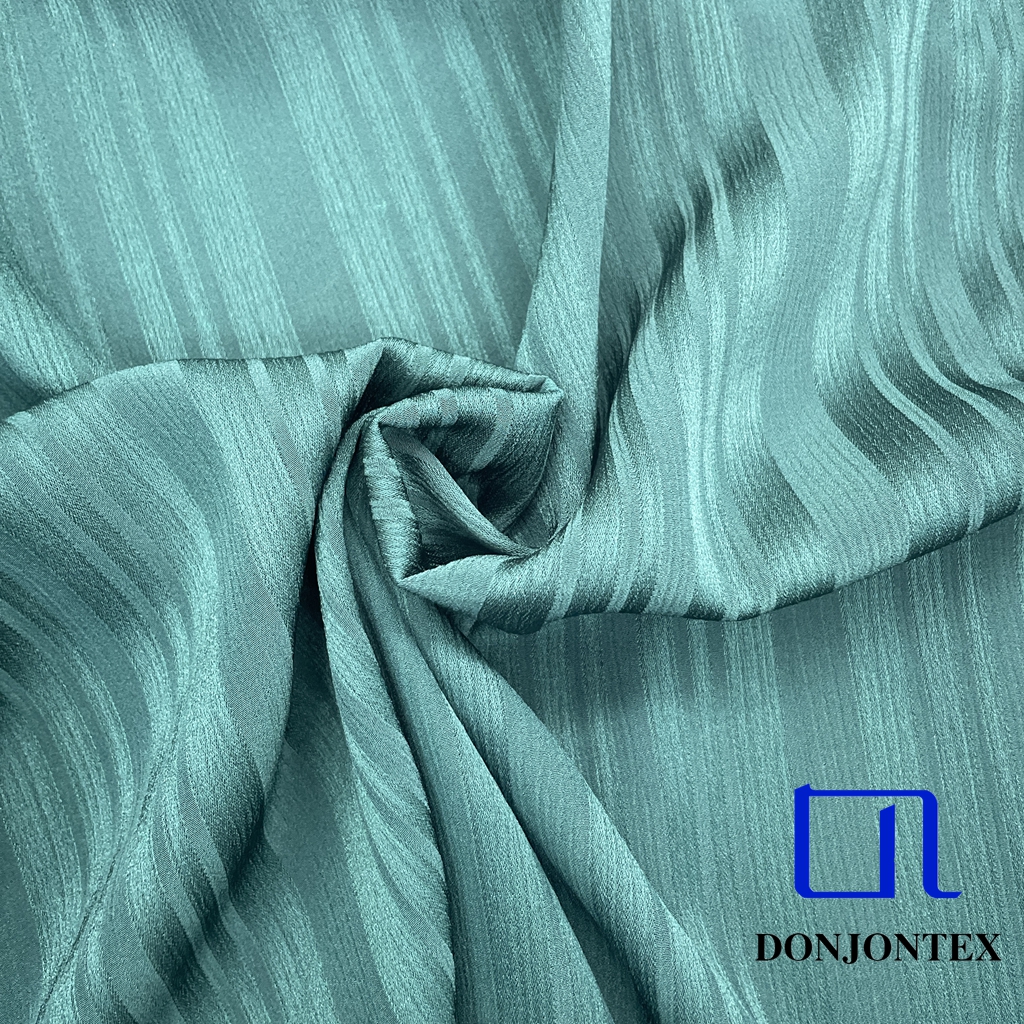 Premium Quality Shiny 100% Polyester Vertical Stripe Fabric with Soft Hand Feeling for Women Long Dress